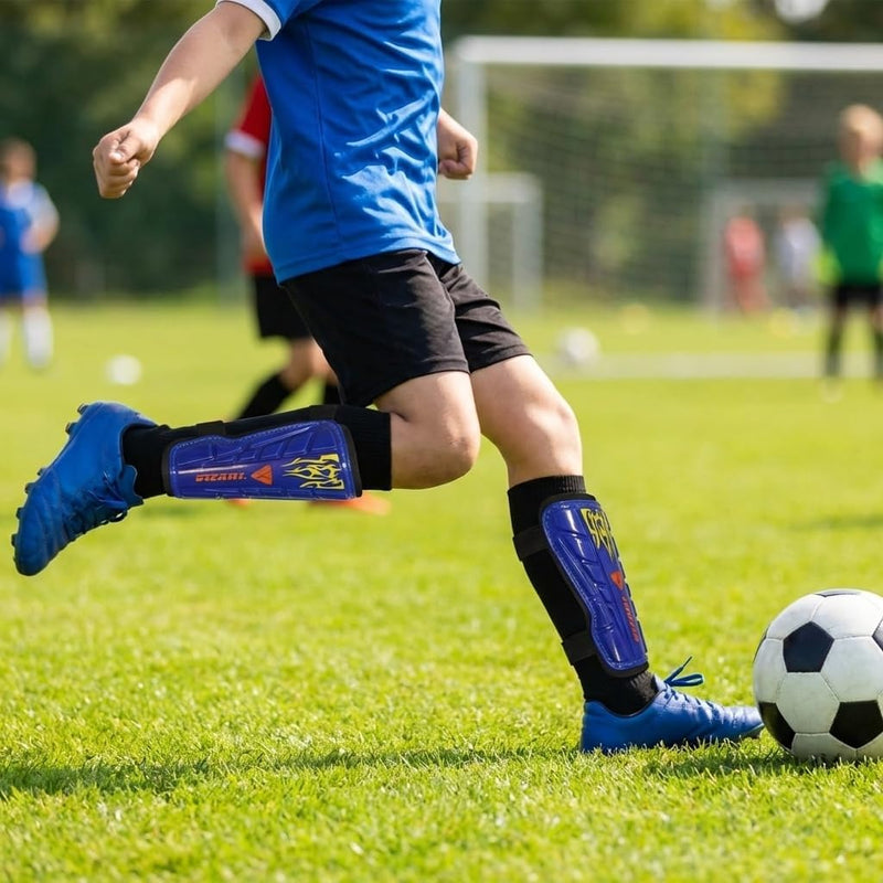 Vizari Blaze Soccer Shin Guard – Blue/Orange