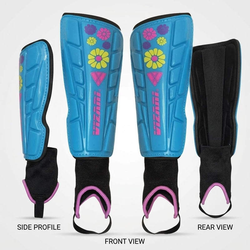 Vizari Blossom Youth Soccer Shin Guard - Blue