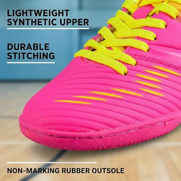 Vizari Liga Indoor Soccer Shoes – Pink