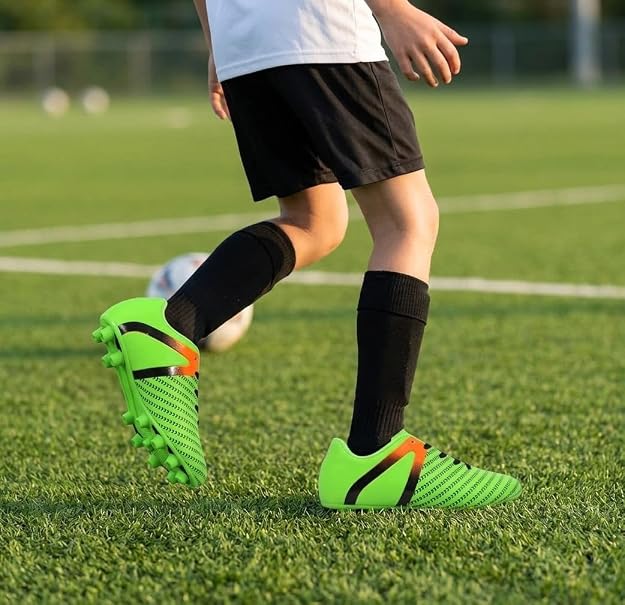 Vizari Impact Firm Ground Soccer Shoes – Green/Orange
