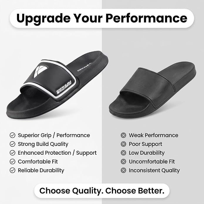Vizari Youth Soccer Slide Sandals – Black