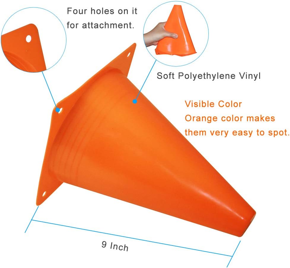 9 in Field Cone-Orange - Vizari Sports