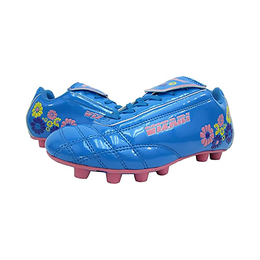 Blossom Firm Ground Soccer Shoes-Blue/Pink