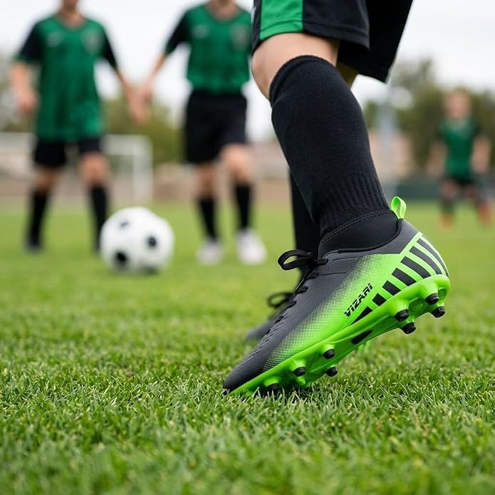 Vizari Santos Junior Firm Ground Mid Cut Soccer Shoes