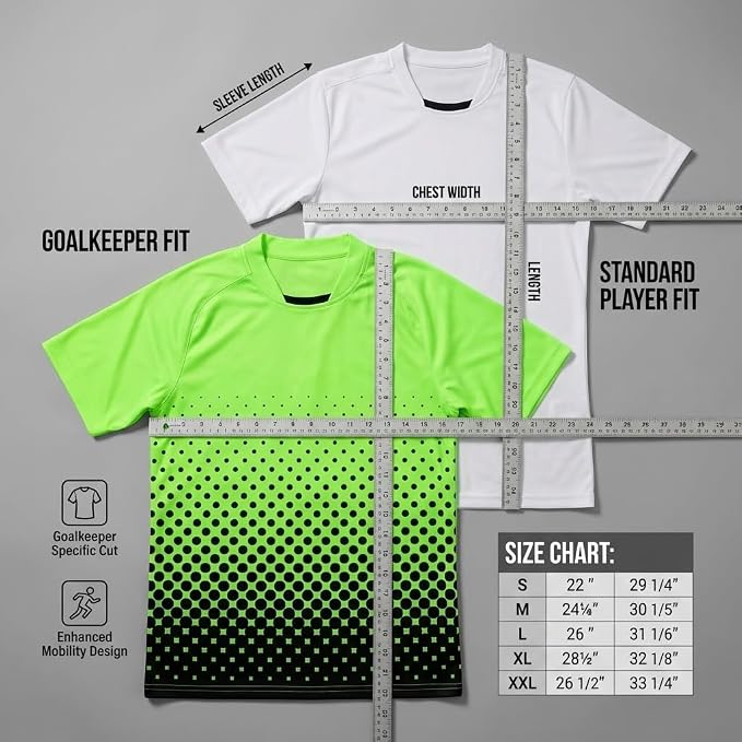 Vizari Ventura Short Sleeve Goalkeeping Jersey – Green/Black