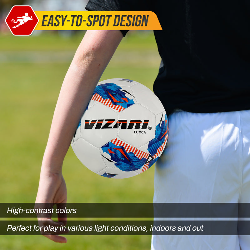Lucca Soccer Ball-White - Vizari Sports