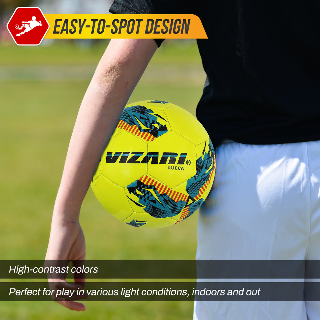 Lucca Soccer Ball-Yellow - Vizari Sports