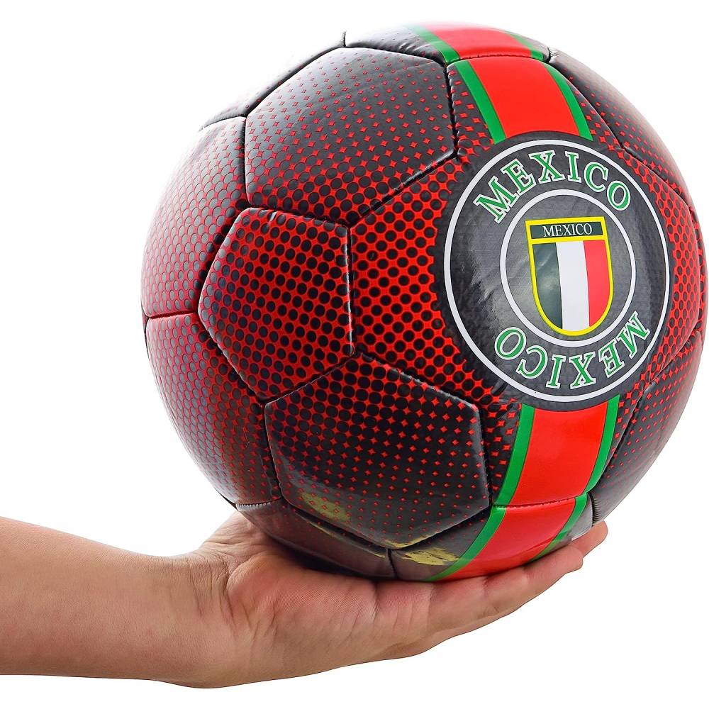 Y18 Mexico Soccer Ball-Black - Vizari Sports