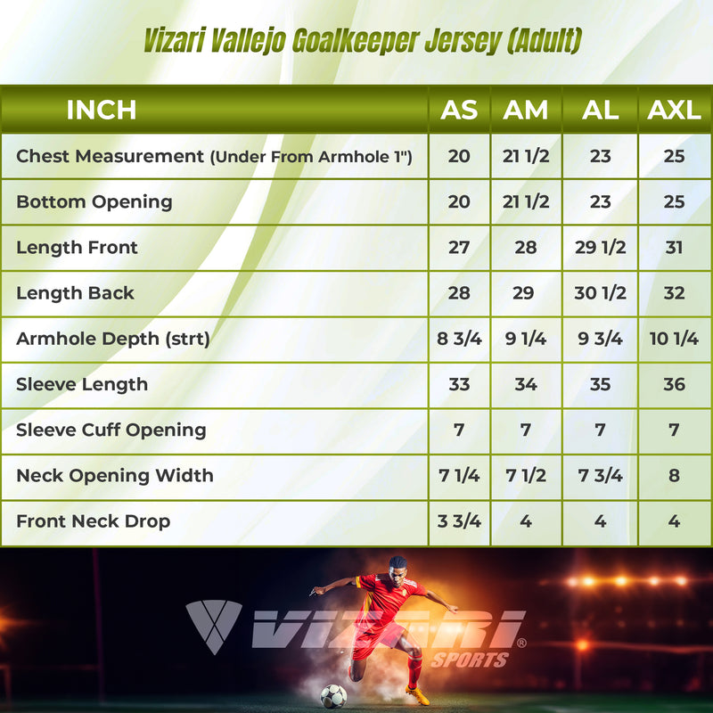 Vallejo Goalkeeper Jersey-Yellow/Black - Vizari Sports