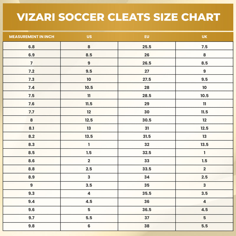 Pair of Vizari Zodiac JR kids firm ground soccer cleats in yellow, priced under $30