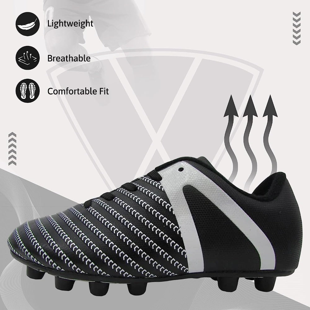 Impact Firm Ground Soccer Shoes -Black/White
