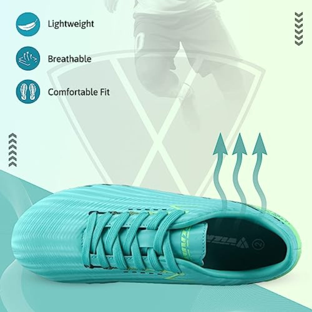 Tesoro Junior Firm Ground Soccer Cleats - Aqua/Mint - Vizari Sports