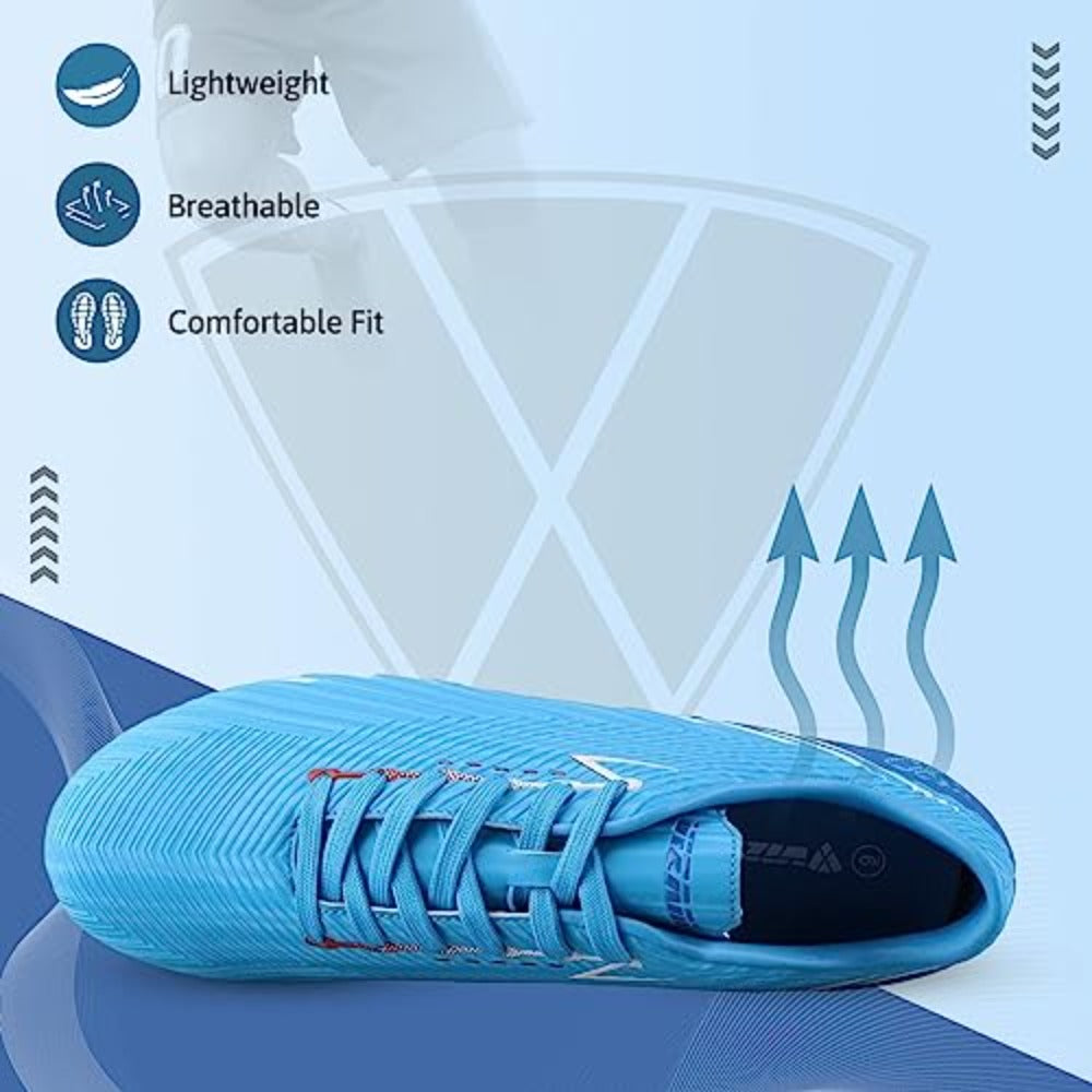 Tesoro Firm Ground Soccer Shoes -Sky/Navy - Vizari Sports