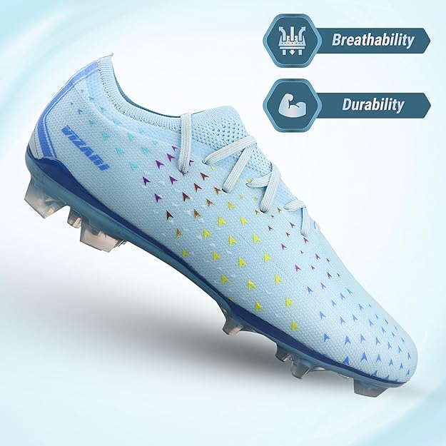 Tioga Adult Firm Ground Soccer Cleats - Blue - Vizari Sports