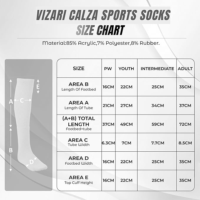 Calza Sock-White - Vizari Sports