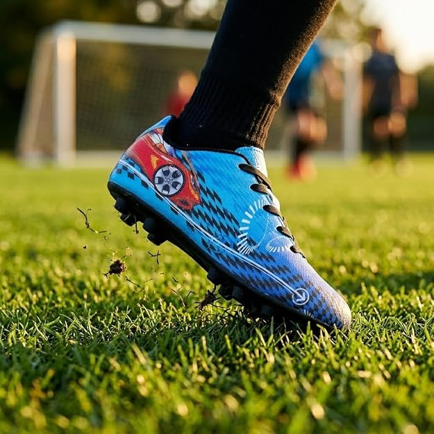 Vizari Racer Firm Ground Soccer Shoes – Blue/Red