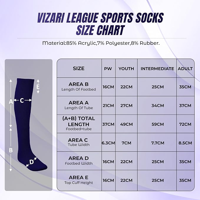 Vizari League Soccer Socks - Navy