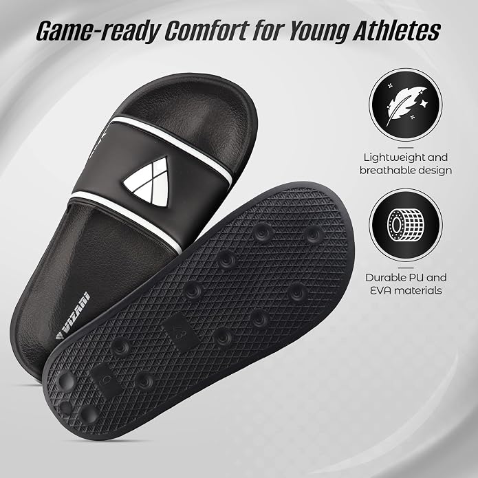 Vizari Youth Soccer Slide Sandals – Black