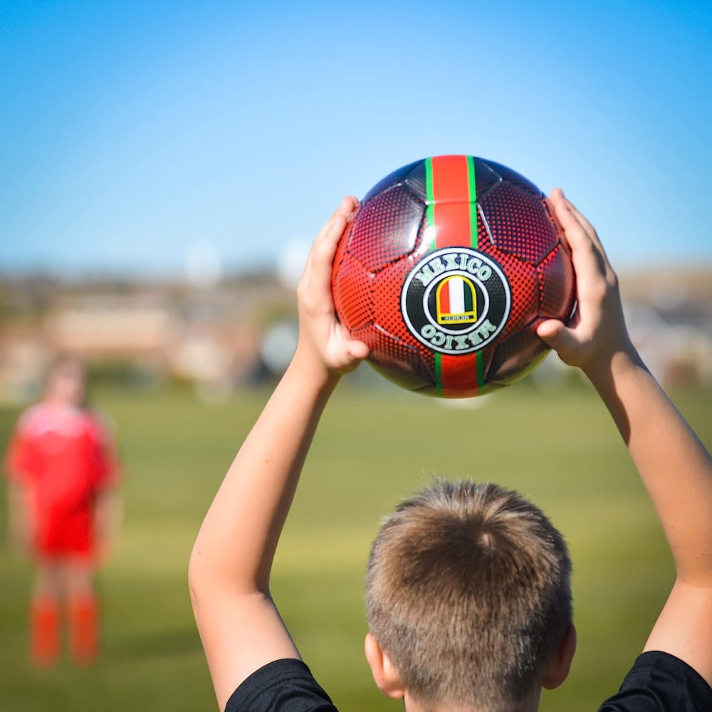Y18 Mexico Soccer Ball-Black - Vizari Sports