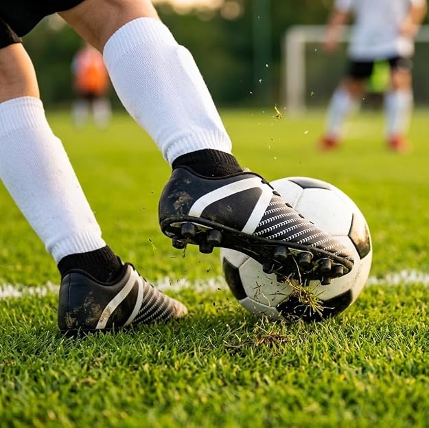 Vizari Impact Firm Ground Soccer Shoes – Black/White