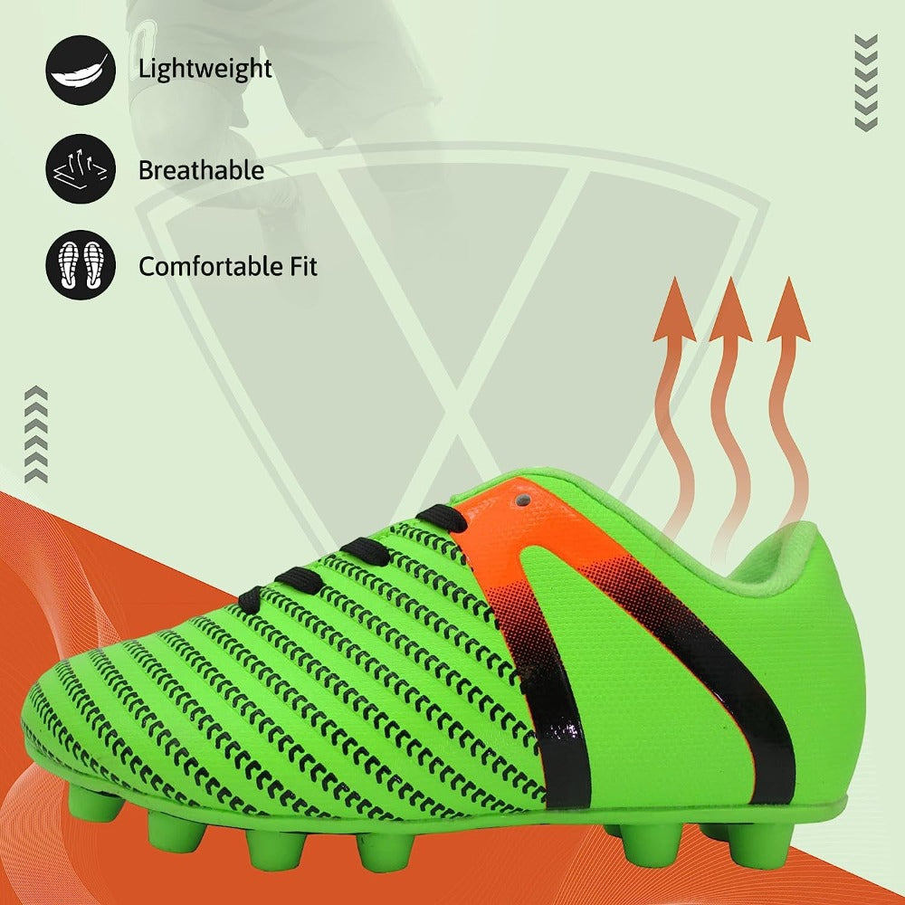 Impact Firm Ground Soccer Shoes -Green/Orange - Vizari Sports