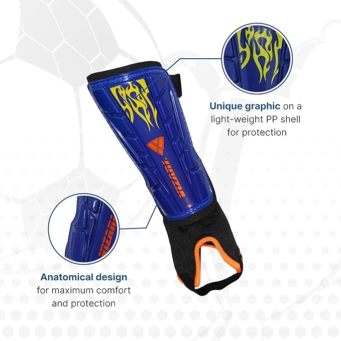 Vizari Blaze Soccer Shin Guards for Kids & Adult with One Pair of Socks - Vizari Sports