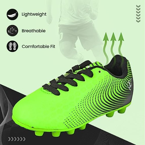 Stealth Firm Ground Soccer Shoes -Green/Black - Vizari Sports