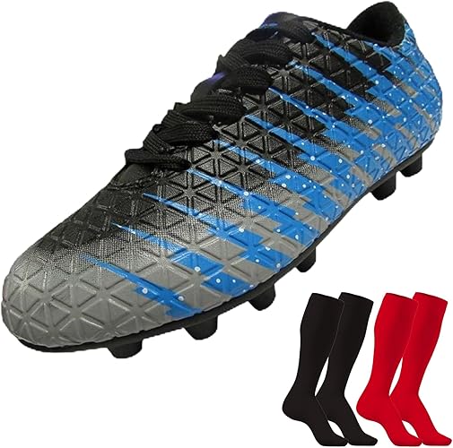 Vizari Bolt Fg Youth Soccer Shoes with Two Pair of Socks - Vizari Sports