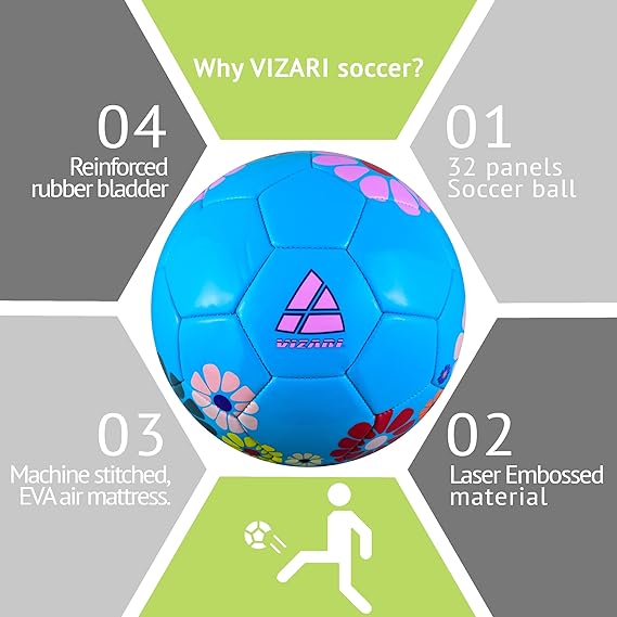 Blossom Soccer Ball-Blue/Pink