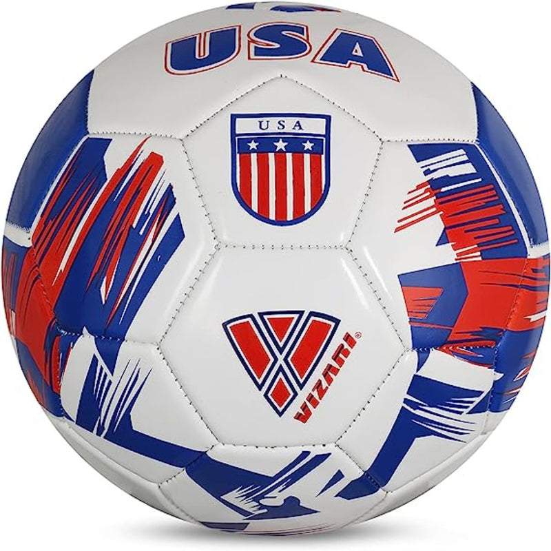 National Team Soccer Balls / Country Ball - USA White - Vizari Sports