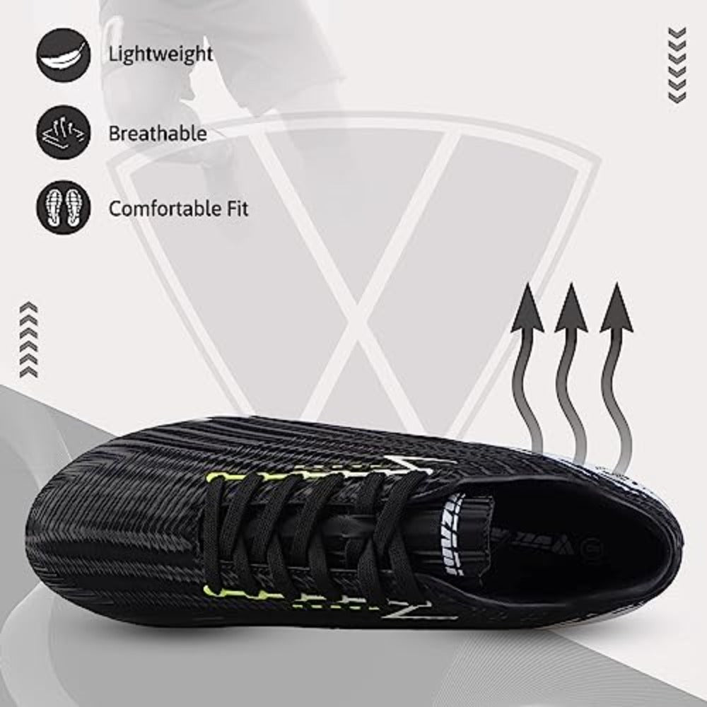 Tesoro Firm Ground Soccer Shoes -Black/White - Vizari Sports