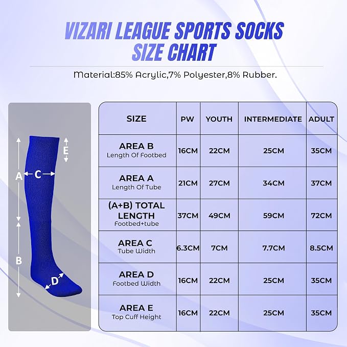 Vizari League Soccer Sock - Royal