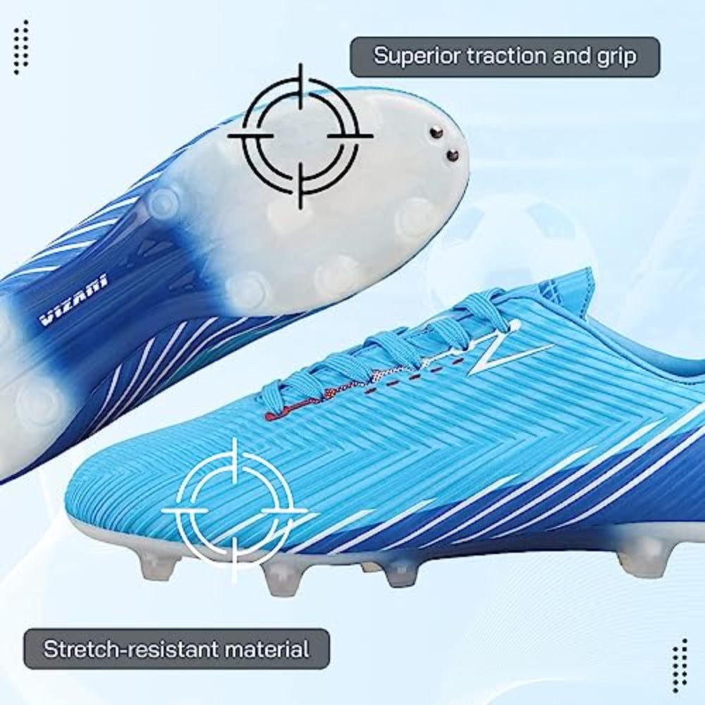 Tesoro Firm Ground Soccer Shoes -Sky/Navy - Vizari Sports