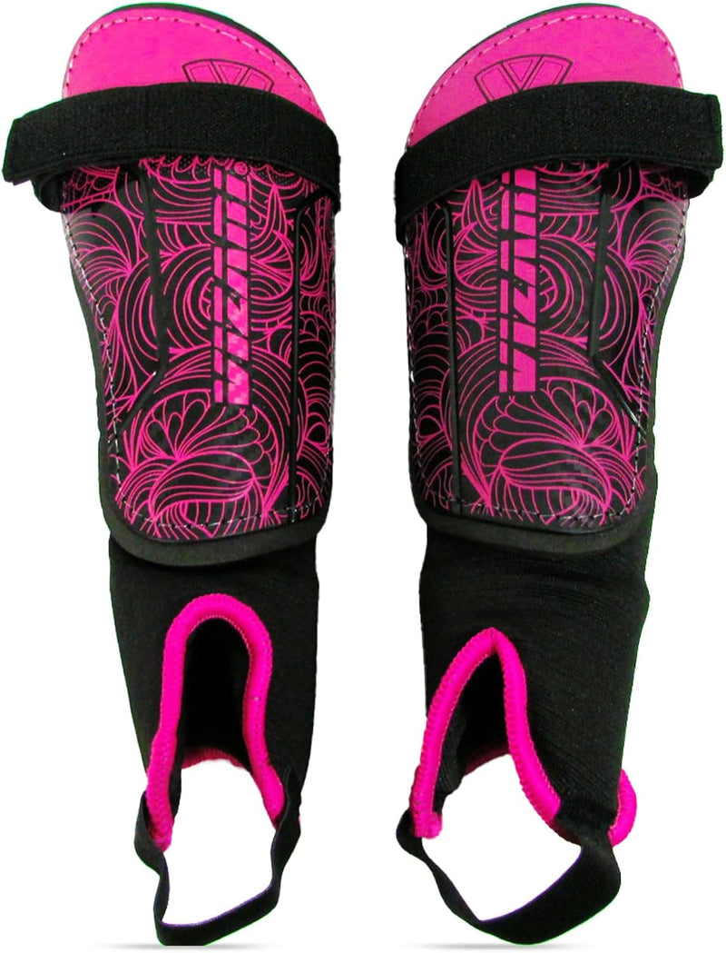 Vizari Cali Soccer Shin Guard with Ankle Protection – Pink/Black