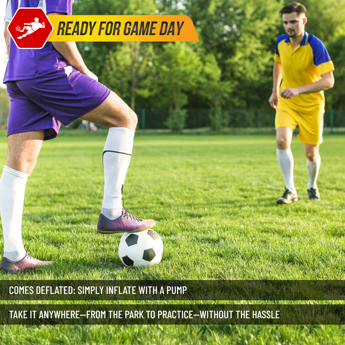 Classico Soccer Ball-White/Black/Silver - Vizari Sports