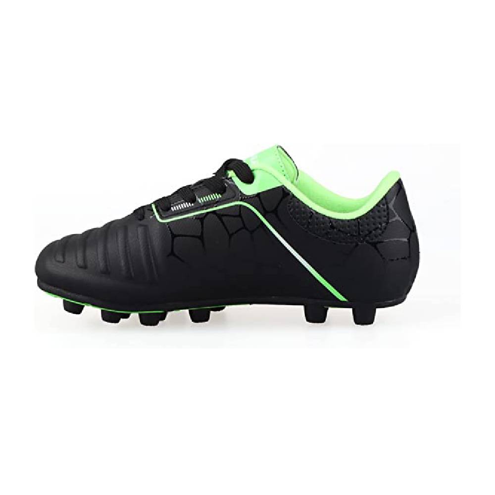 Catalina Junior Firm Ground Soccer Shoes-Black/Green/White