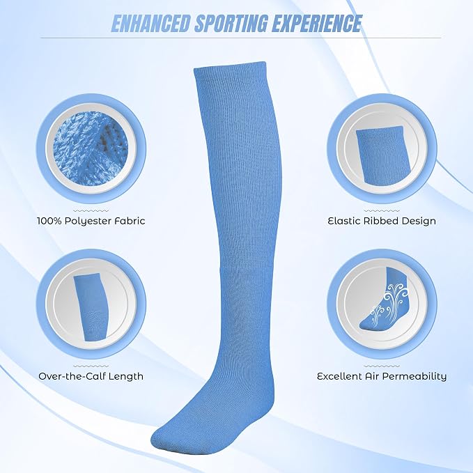 Vizari Sports League Soccer Sock - Sky Blue