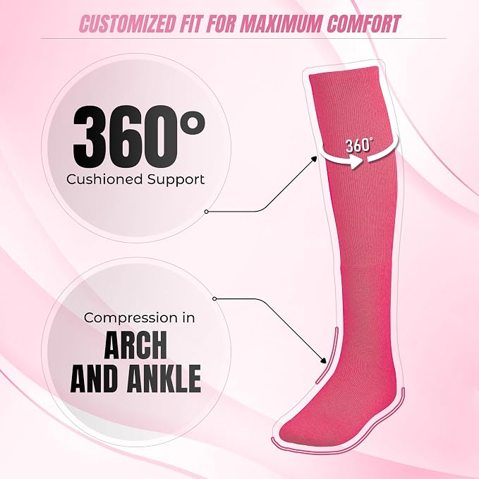 Vizari League Soccer Sock - Pink