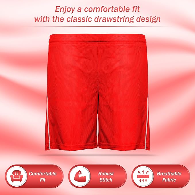 Vizari Dynamo Soccer Shorts – Red