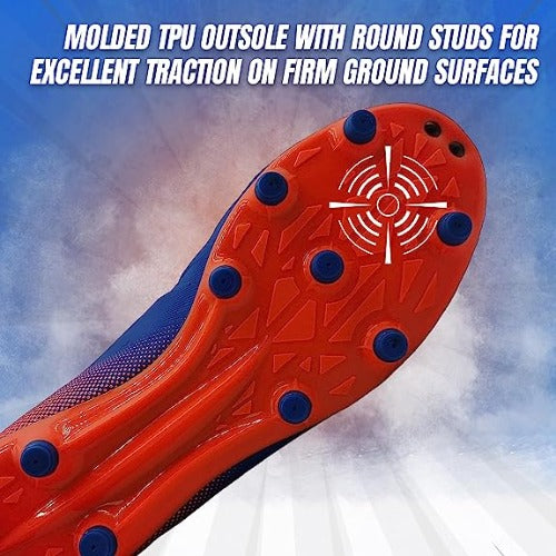 Laguna JR. Firm Ground Soccer Shoes -Royal Blue/Orange - Vizari Sports