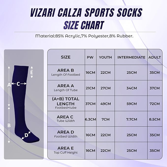 Calza Sock-Navy - Vizari Sports