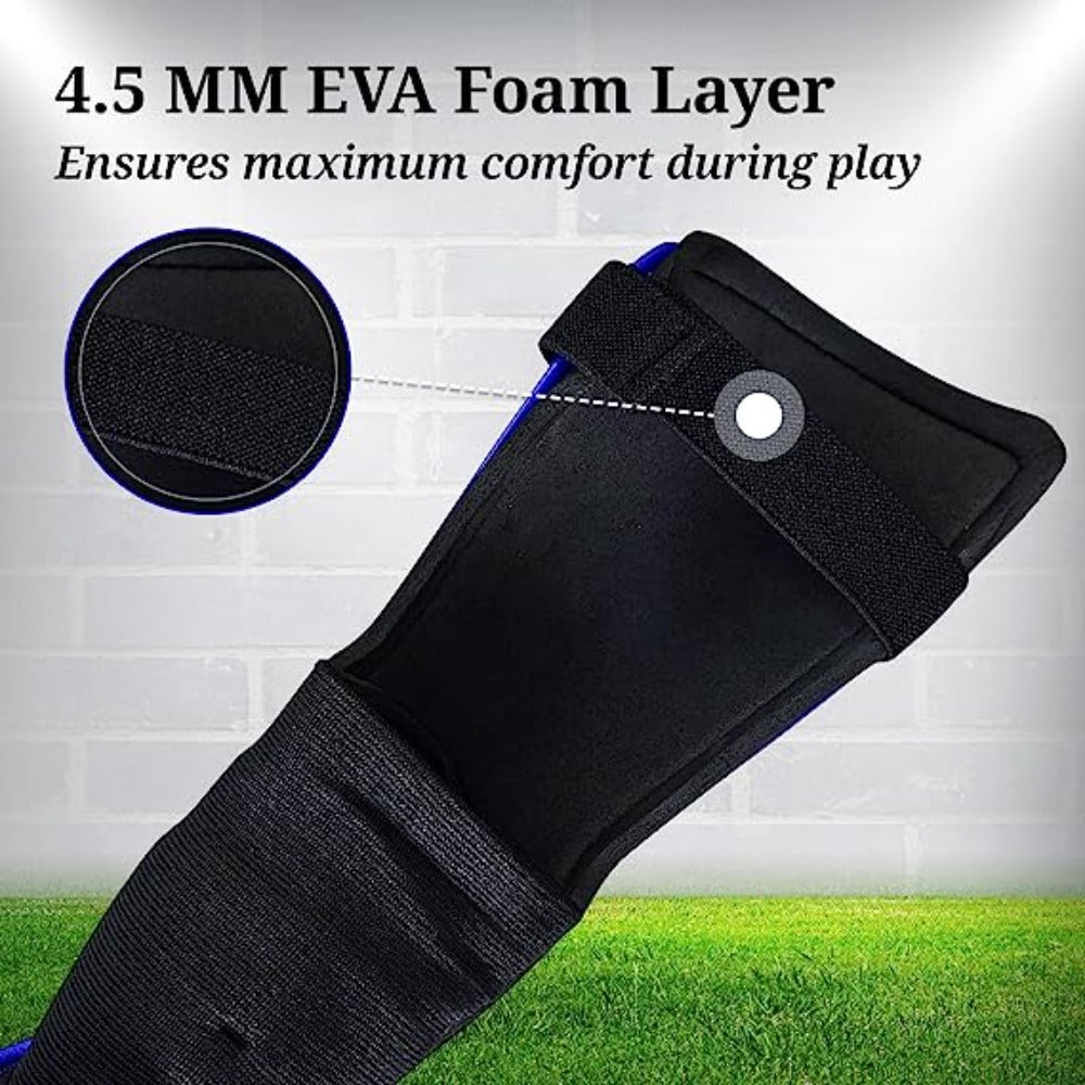 Zodiac Soccer Shin Guard with Detachable Ankle Protection-Blue - Vizari Sports