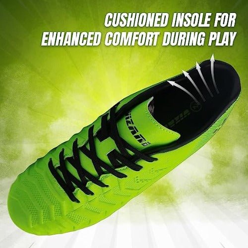 Laguna Junior Firm Ground Soccer Shoes - Lime Green/Black