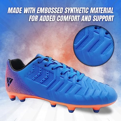 Laguna JR. Firm Ground Soccer Shoes -Royal Blue/Orange - Vizari Sports