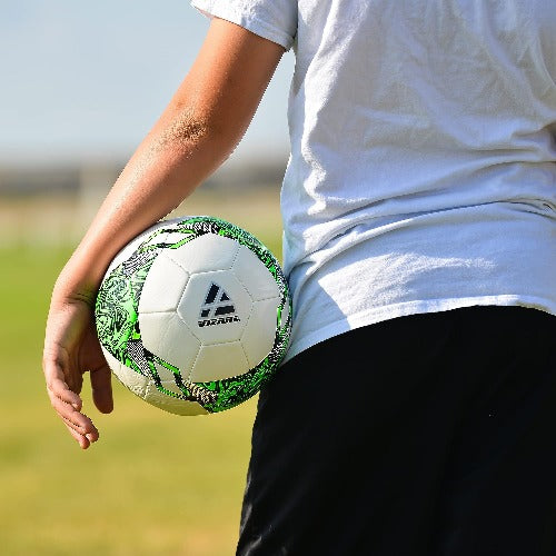 Toledo Soccer Ball-White/Neon Green - Vizari Sports