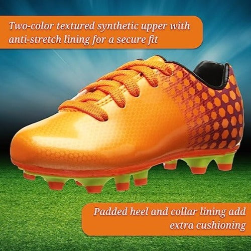 Palomar Firm Ground Soccer Cleats - Orange/Purple - Vizari Sports