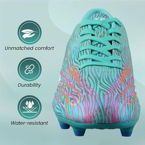 Ladera Firm Ground Soccer Shoes-Aqua - Vizari Sports