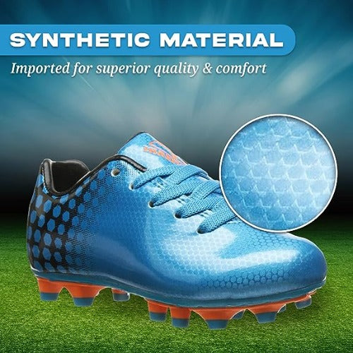 Palomar Firm Ground Soccer Cleats - Black/Blue - Vizari Sports