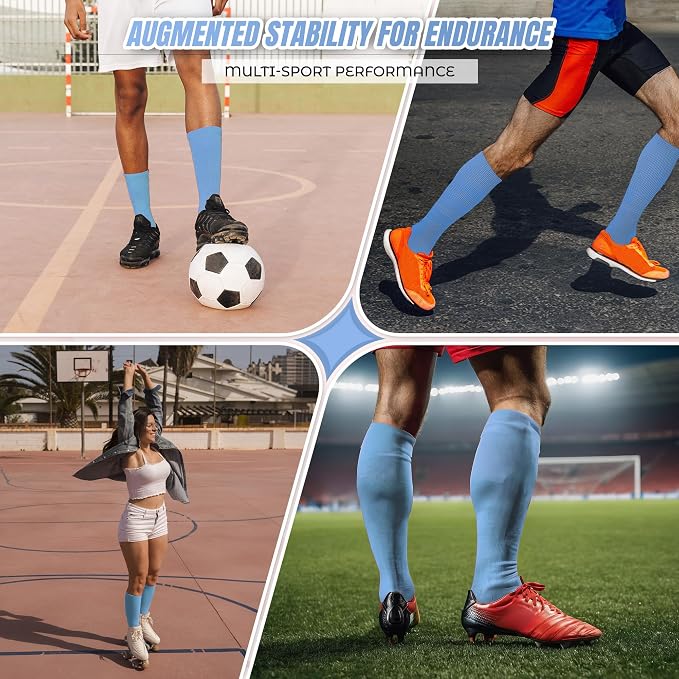 Vizari Sports League Soccer Sock - Sky Blue