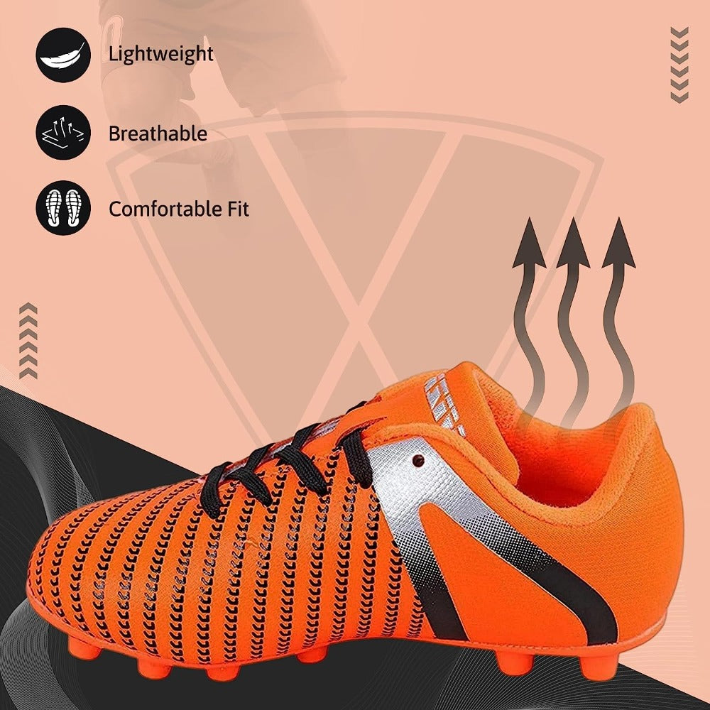 Impact Firm Ground Soccer Shoes -Orange/Silver